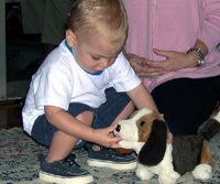 Tommy and the puppy
