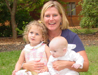 Stef and niece Daniele and nephew Nicholas.