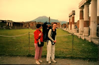 Phyllis, Ida and Marianne in Pompeii.