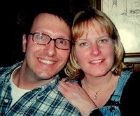 jeff and me the evening of my defense
