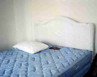 The bed.