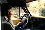 Cindy driving Rent-a-Truck through Central Park on her way to her first apartment!