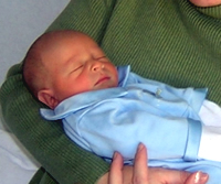 Here's Nicholas at one day old.