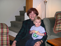 Grandma and Tommy buddy up.