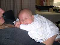 Nicholas is chubby at 5 weeks!
