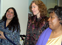 April, Kathy and Janet enjoy the boys.