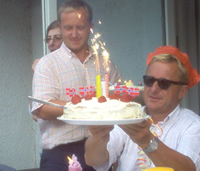 Dad lights up