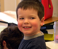 Collin has the cutest dimples.