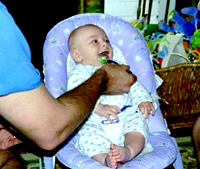 Daddy's cereal tastes good too!