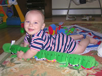 Tommy and his caterpillar