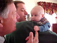 Cousin Brian with his Dad and Grandpa.