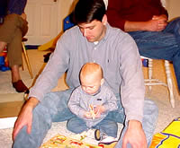 with daddy
