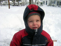 I remember playing in the snow when I was a baby.