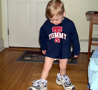 ...and Mommy's sneakers!