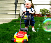 Mowing through the bubbles