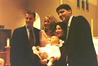 Godparents Mark and Robin