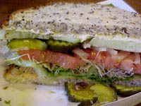 a vegan sandwich