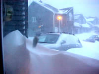 Up to the doorknob at 7am...